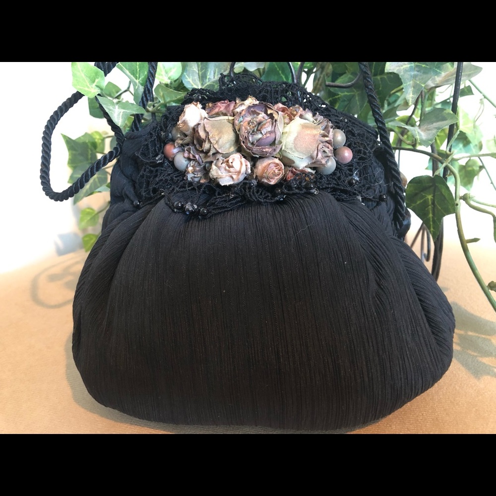 Very Pretty Black Letty Evening Bag Clutch